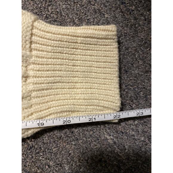 Vintage Titan 100% Virgin Wool Cable Knit Fisherman’s Men’s XXL Ivory Outdoor - Picture 6 of 7
